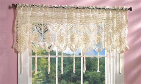 tassel window valance|kitchen curtains with tassels.